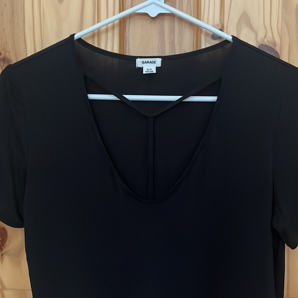 Garage Black Cutout T-Shirt - Picture 3 of 7